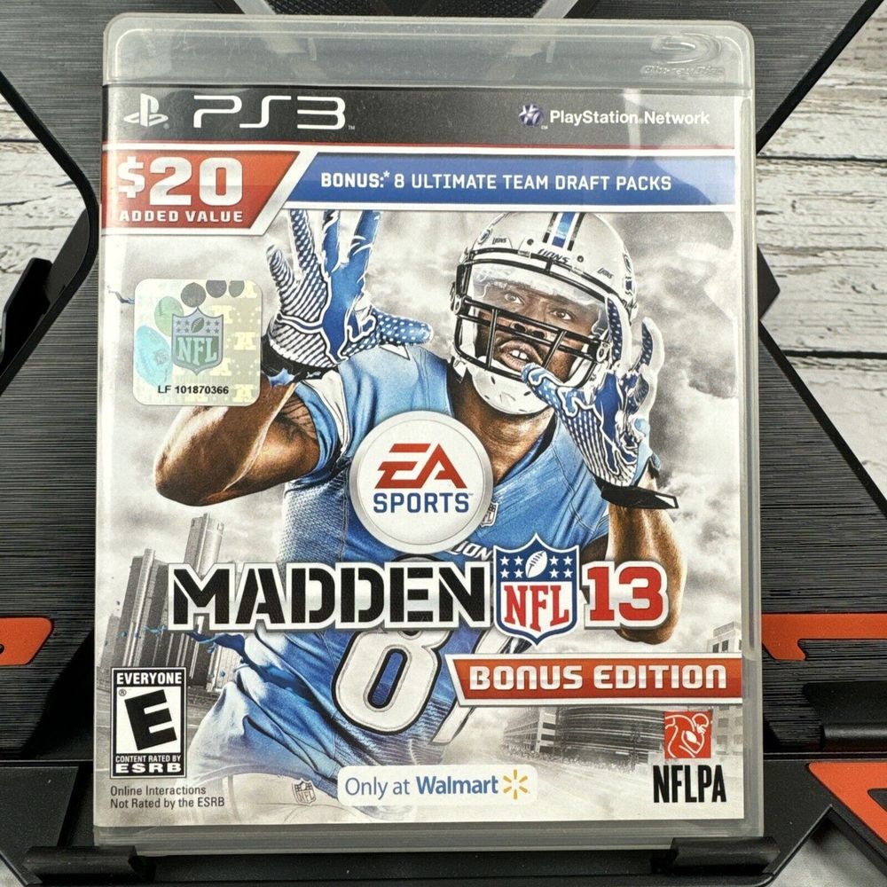 Madden NFL 13 Bonus Edition‎ w/ 8 Ultimate Team Draft Packs Playstation 3 EA